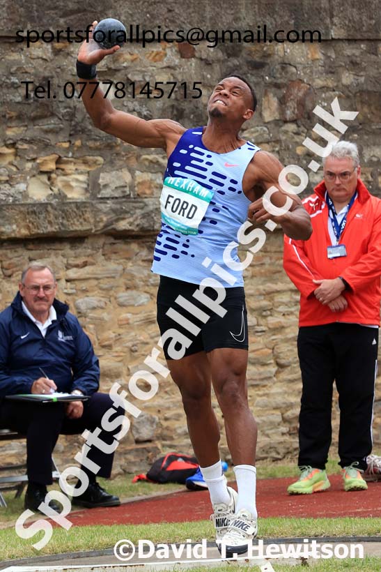Decathlon Shot Putt, 2024 EAP International Combined events, Hewcham, Northumberland.  Photo: David T. Hewitson/Sports for All Pics
